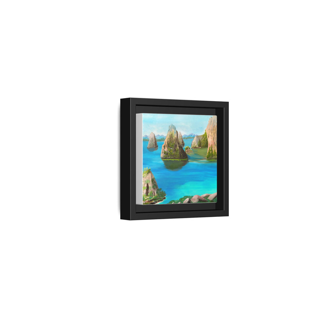 Copy of Tropical Seascape Matte Canvas Print — Framed Island Landscape Wall Art