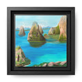 Copy of Tropical Seascape Matte Canvas Print — Framed Island Landscape Wall Art