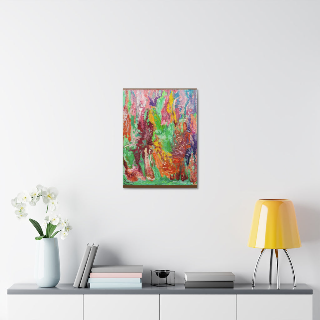 Abstract Color Drip Stretched Canvas