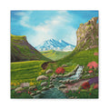 Classic Canvas Landscape Print — Mountain Valley Scenic Wall Art